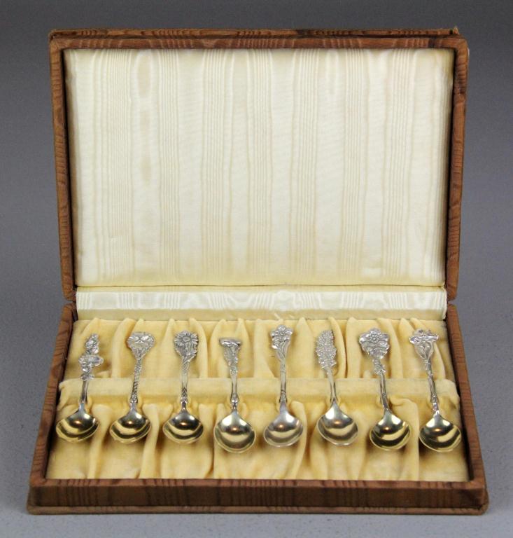(8) Sterling Demitasse Spoons w/