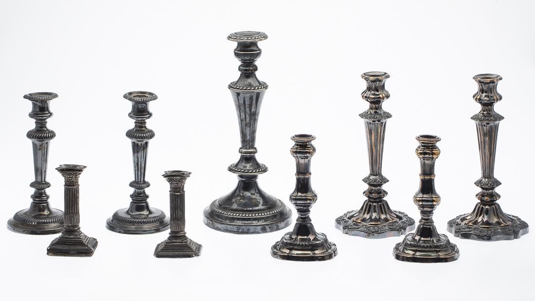 8 STERLING SILVER AND SILVER