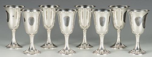 8 STERLING SILVER GOBLETS8 Sterling