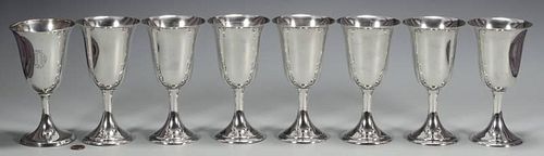 8 STERLING SILVER GOBLETSSet of