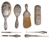 (8) STERLING SILVER HANDLED DR
