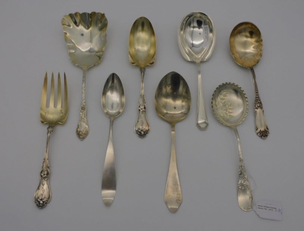 (8) STERLING SILVER SERVING