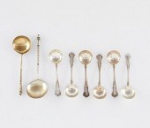 8 STERLING SILVER SPOONS - RUS