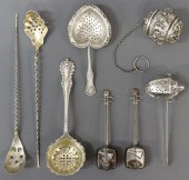 (8) STERLING SILVER TEA INFUSE
