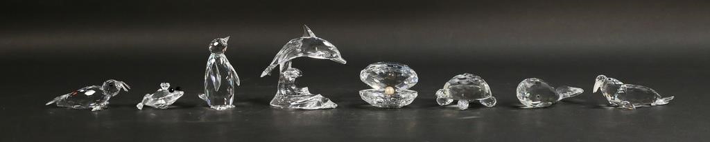 8 SWAROVSKI CRYSTAL FIGURINES