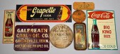 8 VINTAGE ADVERTISING SIGNS IN