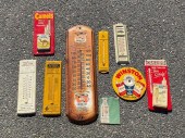 (8) VINTAGE ADVERTISING THERMO