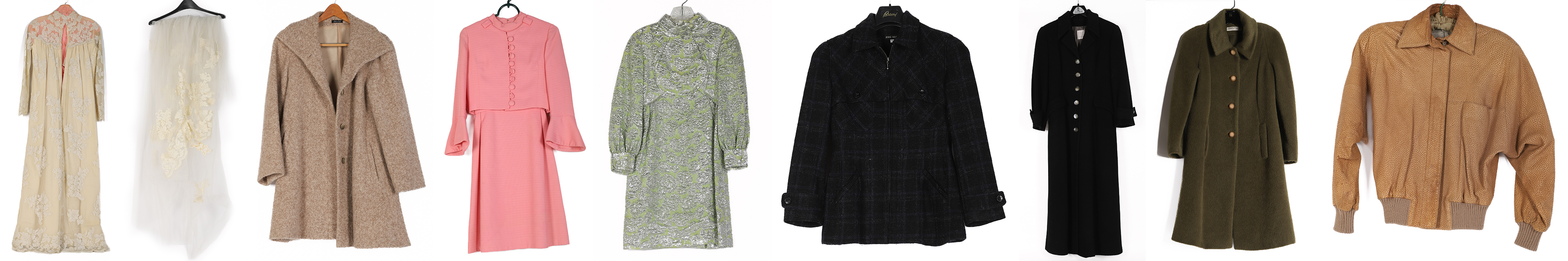 (8) Vintage garment group to