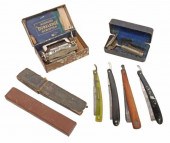(8) VINTAGE STRAIGHT RAZORS &