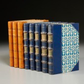 (8) VOLS. GREEK FINE LEATHER B