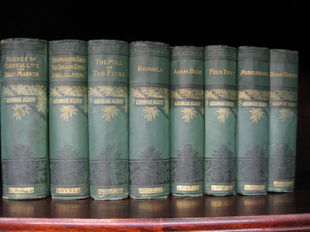 8 Volume Book Set Eliot Works circa