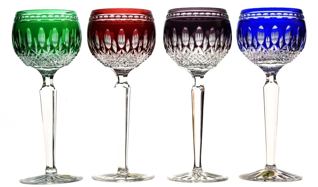 (8) WATERFORD CLARENDON CUT CRYSTAL