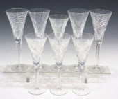 8) WATERFORD CUT CRYSTAL TOAST