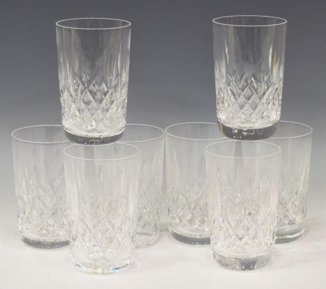 (8) WATERFORD 'LISMORE' CRYSTAL