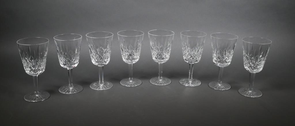 (8) WATERFORD LISMORE CRYSTAL
