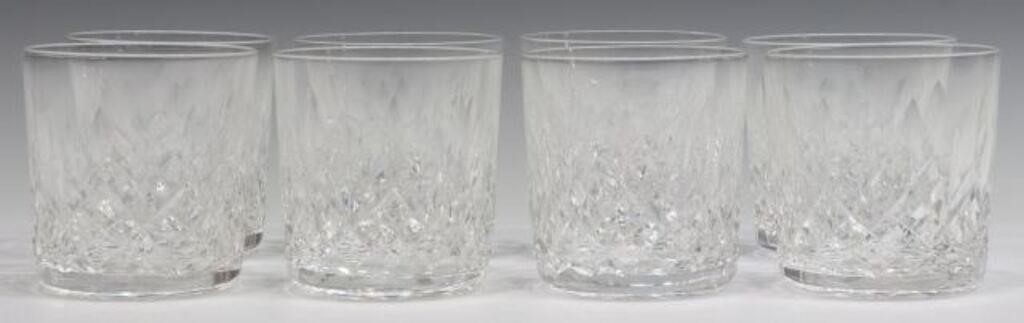 (8) WATERFORD LISMORE CUT CRYSTAL