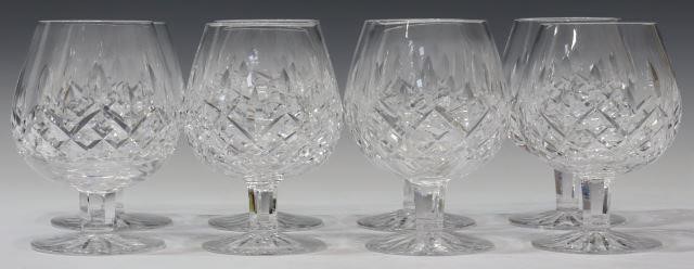 (8) WATERFORD LISMORE CUT CRYSTAL