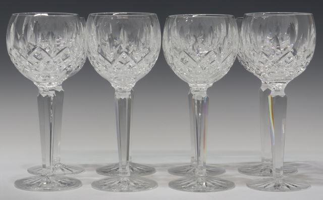 (8) WATERFORD LISMORE CUT CRYSTAL