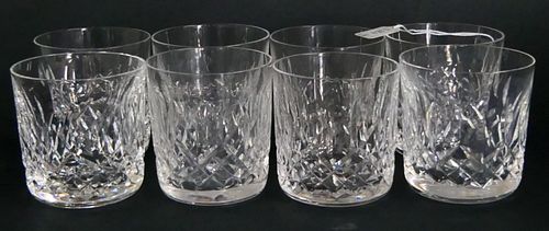8 WATERFORD "LISMORE" OLD FASHION