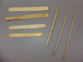 8 WHALE BONE IMPLEMENTSLot of