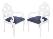 8 WHITE LACQUER REGENCY STYLE