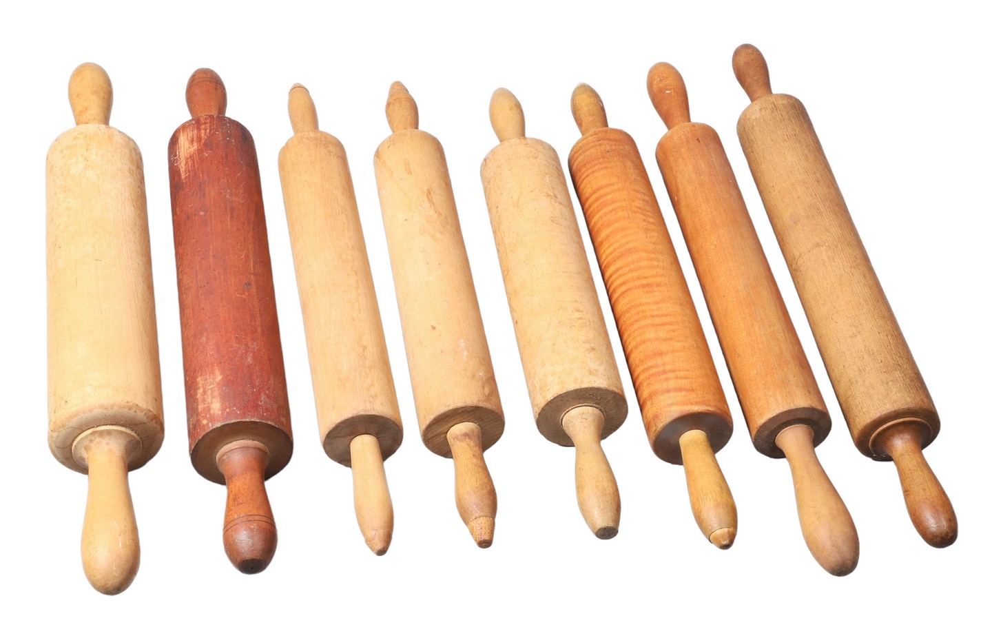 (8) Wooden rolling pins to