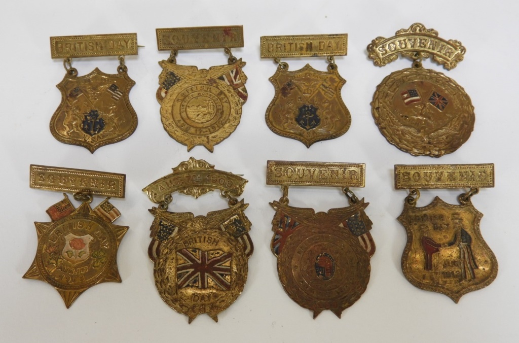 8 WWI ERA BRITISH DAY SOUVENIR