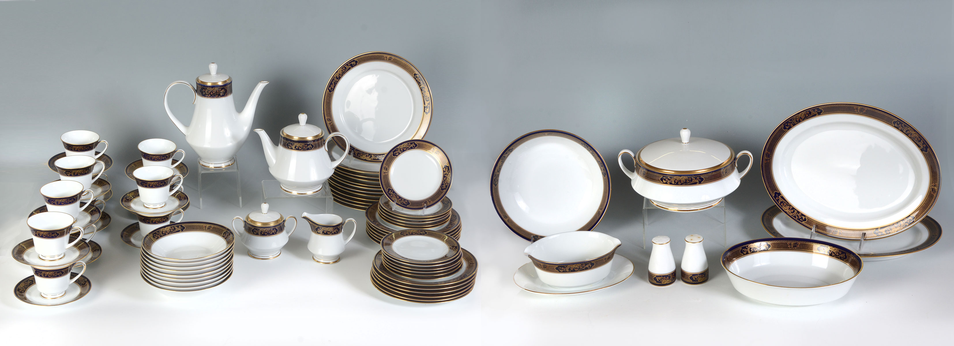 80 PC. NORITAKE GRENOBLE PATTERN