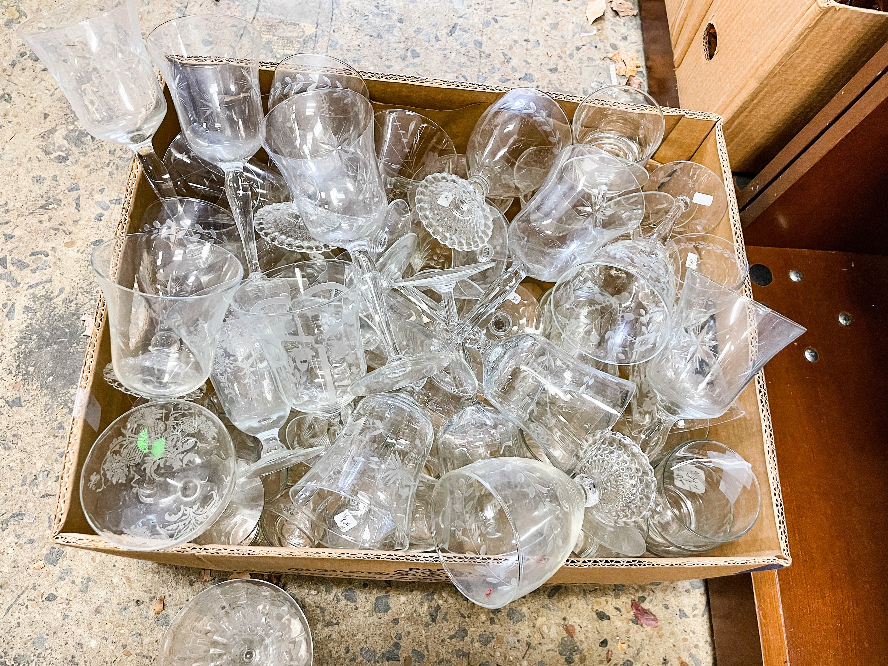 (80+/-) Pcs assorted etched