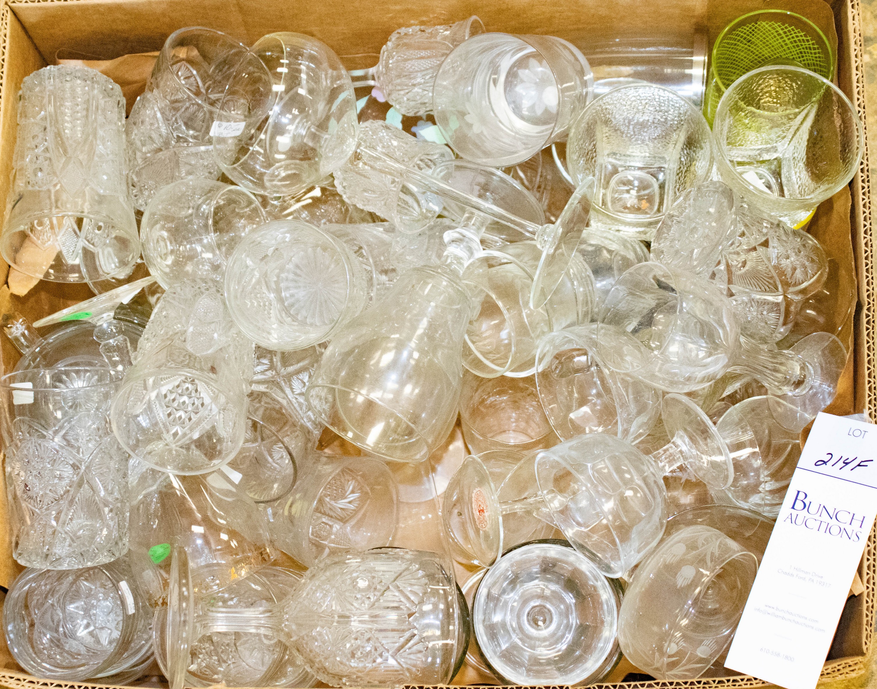 (80+/-) Pcs assorted glass