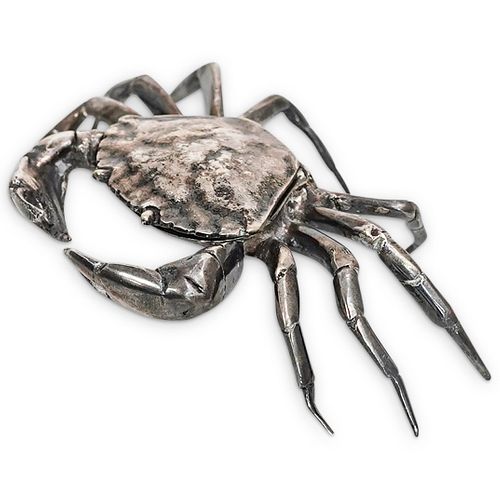 800 SILVER BLUE CRAB TRINKET