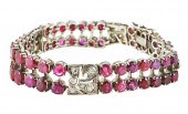 800 SILVER BRACELET WITH 2 ROW