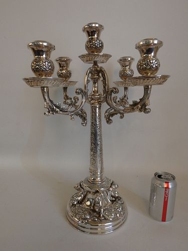 800 SILVER CANDELABRA WITH