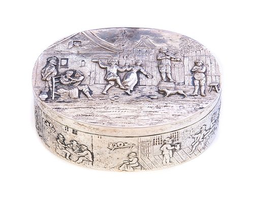 800 SILVER DRESSER BOX WITH DUTCH