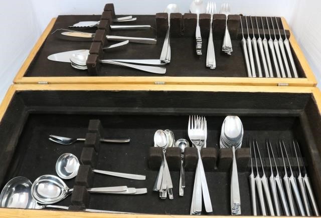 800 SILVER FLATWARE SET BY WILKINS,