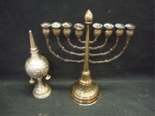 800 Silver German Menorah &