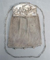 800-SILVER MESH EVENING BAG800