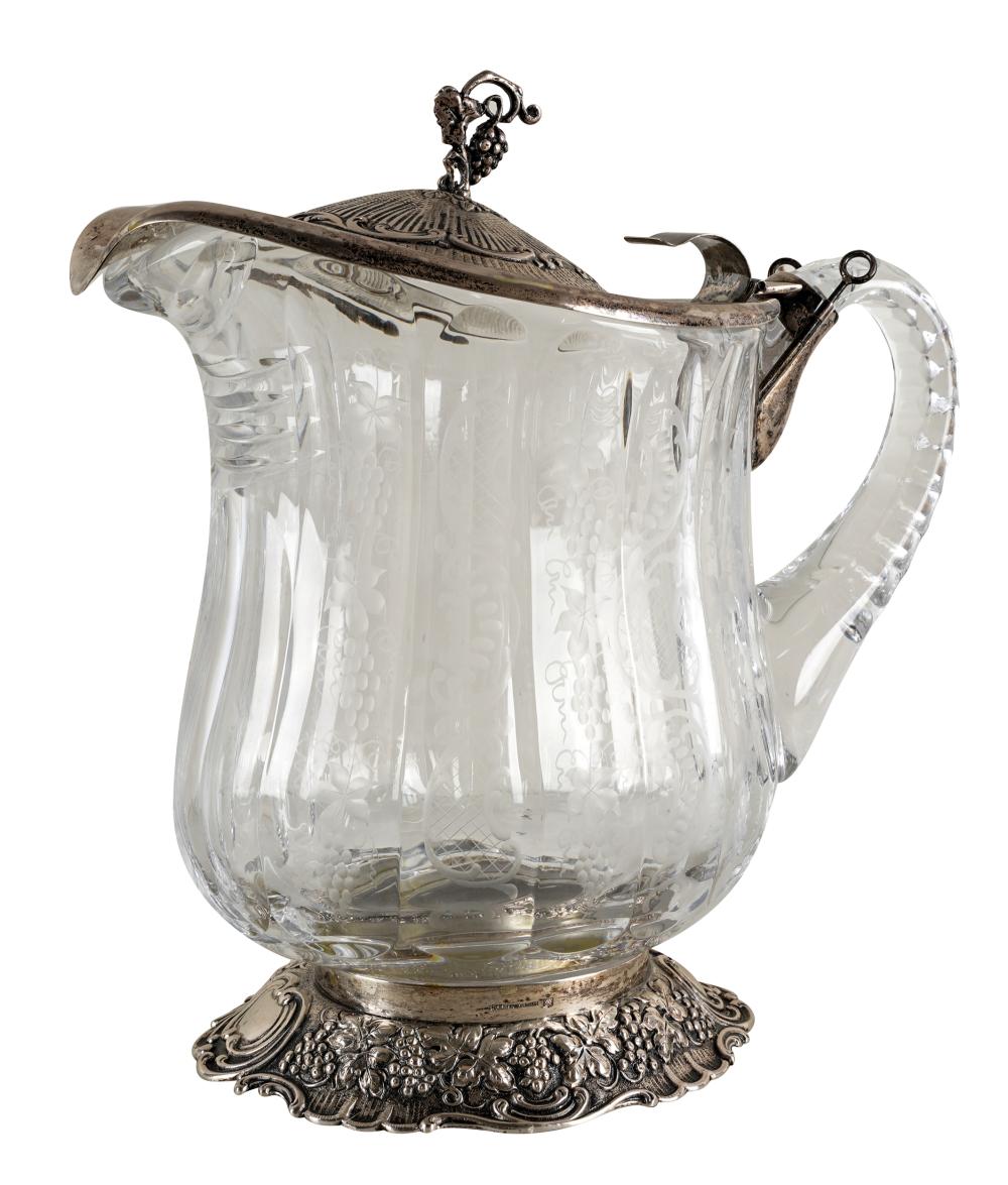 800 SILVER-MOUNTED ETCHED GLASS