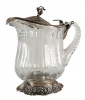 800 SILVER-MOUNTED ETCHED GLAS