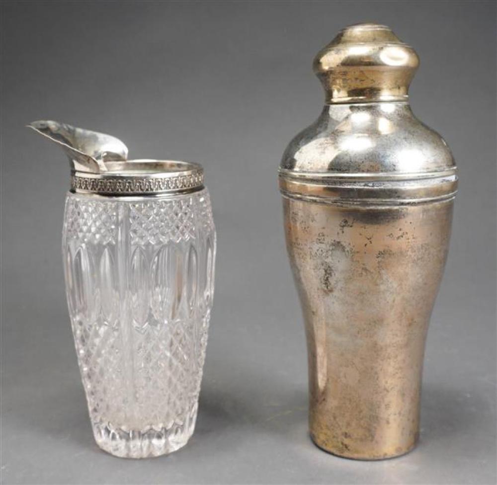 800-SILVER MOUNTED GLASS BAR