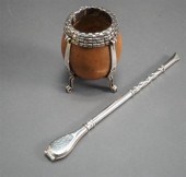 800-SILVER MOUNTED MATE CUP AN