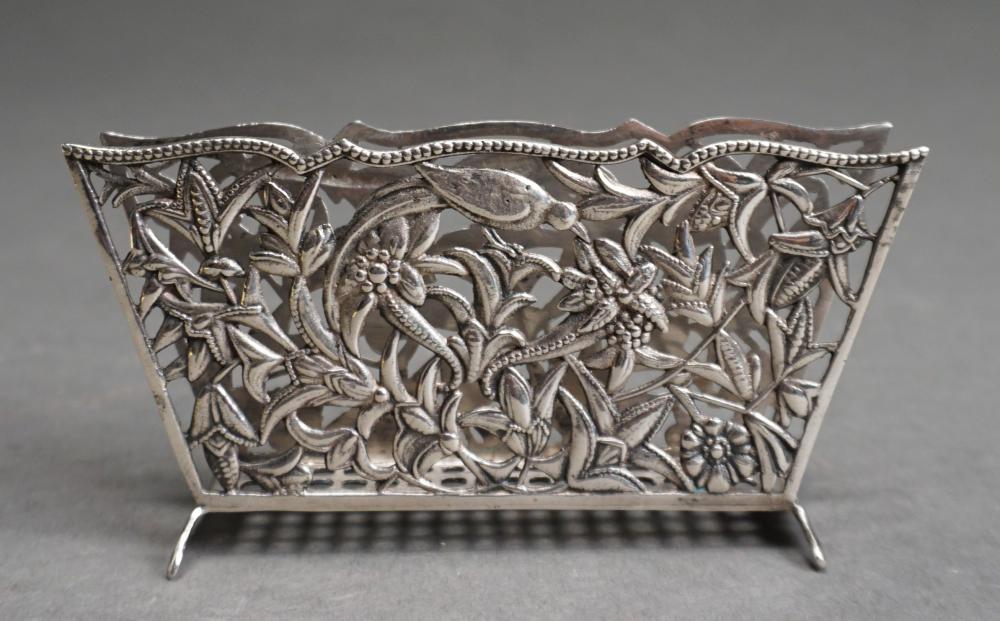 .800-SILVER NAPKIN HOLDER, 2 5/8