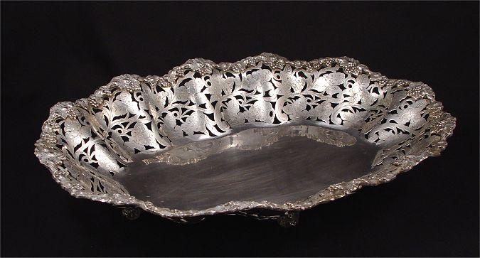 800 SILVER RETICULATED FOOTED