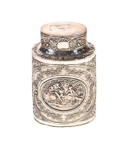 .800 SILVER TEA CADDY.800 Silver