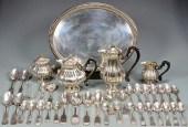 800 SILVER TEA SERVICE & ASSOR