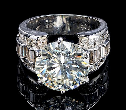 8.03 CT ROUND BRILLIANT, GIA, JB