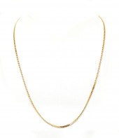 80's 18K ITALIAN FLAT CURB LIN