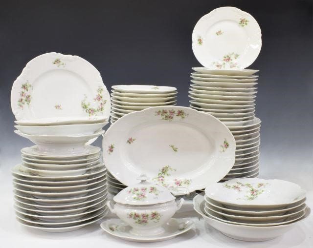 81) FRENCH PORCELAIN FLORAL