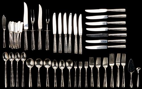 81 PCS. STERLING SILVER FLATWARE,