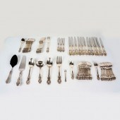 81PC REED & BARTON SILVER FLAT